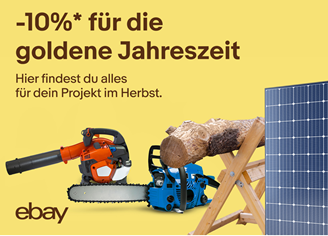 eBay: 10% Rabatt für eure Herbstprojekte