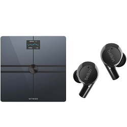 Smarte Personenwaage Withings Body Comp und In-Ear Bluetooth Kopfhörer Belkin SoundForm Rise für 149€ (Vergleich: 229,74€)