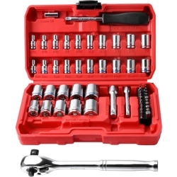 55-teiliger LLNDEI 3/8 und 1/4-Zoll Steckschlüsselsatz für 21,98€
