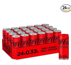 Pfandfehler: 24 Dosen Coca-Cola Zero Sugar für 7,49€