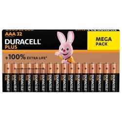 32er Pack Duracell Plus AAA 1,5V Batterien für 14,99€ (VG: 18,55€)