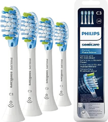 Philips Sonicare Original C3 Premium Plaque Defence Standard Schallzahnbürstenköpfe – 4er-Pack in Weiß (Modell HX9044/17) ab 20,99€