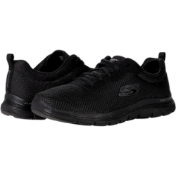 Skechers Damen Flex Appeal 4.0 Sneaker, Schwarz (Gr.: 36 – 41) für 34€ (VG: 58,89€)