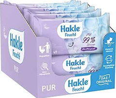 Hakle Feucht Pur im 12er-Pack, 504 Tücher (12 x 42 Blatt) für 11,99€