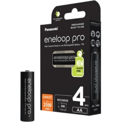 4er Pack Panasonic Eneloop pro Ni-MH Akku (AA/Mignon, min. 2500 mAh) für 13€ (VG: 21,04€)
