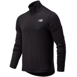New Balance Laufshirt Impact Run Grid Back Half Zip, Schwarz (Gr.: S – XXL) für 31,99€ (VG: 51,45€)