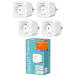 4er Pack Ledvance Smart+ Plug Steckdosen mit Bluetooth für 19,99€ (Vergleich: 29,97€)