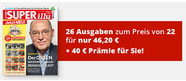[nur 300x] 26 Ausgaben der Zeitschrift “SUPERillu” für 46,20€ + 40€ Scheck, Amazon Gutschein oder TankBON