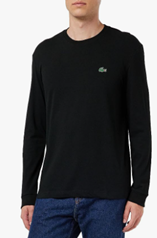 Lacoste Classic Longsleeve Shirt black für 33,11€ (Vergleich: 48,87€)