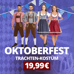 SportSpar: Miesepeter Oktoberfest Trachten-Kostüm (Herren Trachtenset oder Damen-Dirndl) für je 19,99€ zzgl. Versand