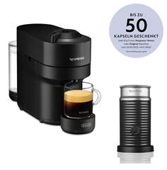 DeLonghi ENV90.B Vertuo Pop Nespresso Kapselmaschine + Aeroccino 3 Milchschäumer für 71,99€ (Vergleich: 99,90€)