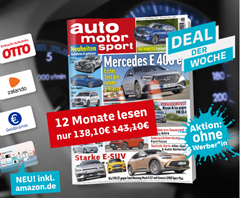 Jahresabo der Zeitschrift “auto motor und sport” für 138,10€ + bis zu 125€ Prämie