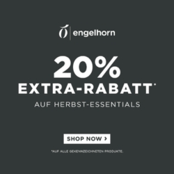 Engelhorn: 20% Rabatt auf ausgewählte Herbst Essentials