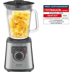 KRUPS KB403D Perfect Mix+ Standmixer Edelstahl/Dunkelgrau (1200 Watt, 2 Liter) für 74,99€ (VG: 80,99€)