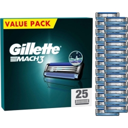25 Gilette Mach3 Rasierklingen für 33,99€ (VG: 45,99€)