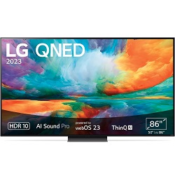 86 Zoll UHD 4K QNED Fenseher LG 86QNED816RE für 1.799€ (Vergleich: 2.499€)
