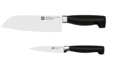 ZWILLING Vier Sterne Messerset, 2-teilig (Kochmesser 20cm, Spickmesser 10cm) für 39,99€ (Vergleich: 59,95€)