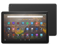 Amazon Fire HD 10-Tablet, Zertifiziert und generalüberholt | 25,6 cm (10,1 Zoll) großes Full-HD-Display (1080p), 32 GB, schwarz – mit Werbung für 66,99€ (Vergleich: 114,95€)