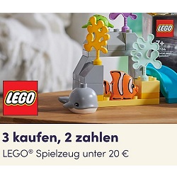 myToys: 3 Lego Artikel unter 20€ kaufen und nur 2 Artikel bezahlen