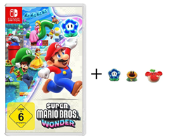 Super Mario Bros. Wonder + 3 Ansteck-Pins für 49,99€ (Vergleich: 54,99€)