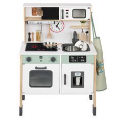 Playtive Spielküche, aus Echtholz, mit Geräuschen und Licht (3-fach höhenverstellbar, inkl. viel Zubehör) für 55,94€ (statt 75,94€)