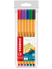 [Prime] Stabilo Feinliner point 88 6er Set für 2,85€ (Vergleich: 6,42€)