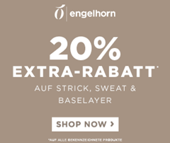 Engelhorn: 20% Rabatt auf Strick, Sweat & Baselayer