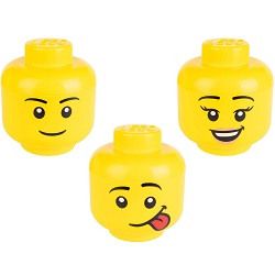 2-teilige Aufbewahrungsbox in Legokopf-Form für 10,94€ (Vergleich: 14,47€)