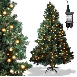 30% Rabatt auf Sonnewelt künstliche Weihnachtsbäume, so z.B. 180cm mit Metallständer und Beleuchtung für 43,39€