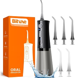 Bitvae Tragbare Munddusche mit drei Reinigungsmodi für 11,99€