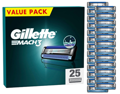 Gillette Mach3 Rasierklingen 25 Stück für 37,59€ (Vergleich: 46,99€)
