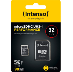 Intenso Micro SDHC Karte 32GB Speicherkarte inkl. Adapter für 4,44€ (Vergleich: 5,99€)