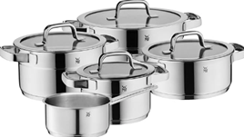 WMF Compact Cuisine Topfset Induktion 5-teilig, Kochtopf Set mit Glasdeckel, Cromargan Edelstahl poliert für 249,99€