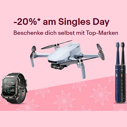 [endet heute] eBay: 20% Rabatt auf viele ausgewählte Artikel zum Singles Day