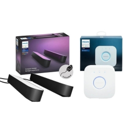 PHILIPS Hue White & Col. Amb. Play Doppelpack Lightbar inkl. Netzteil und Hue Bridge für 109€ (VG: 144,88€)