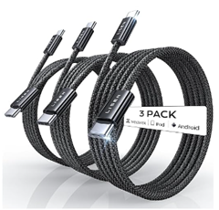 LISEN USB-C auf USB-C Kabel 3er Pack (1m, 2m, 2m) für 8,99€