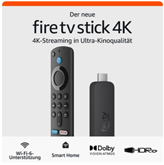 Amazon Fire TV Stick 4K (2. Gen., Wi-Fi 6) für 34,99€ (Vergleich: 69,99€)