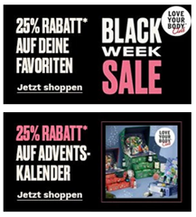 The Body Shop: 25% Rabatt auf ausgewählte Artikel