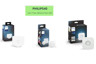 Amazon & Philips Hue: Kaufe 2 Hue Produkte und 40% Rabatt auf das günstigere Produkt erhalten
