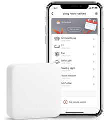 SwitchBot Hub Mini Smart Fernbedienung – IR-Sendersystem, Verbindung zu WLAN, Klimaanlagensteuerung, kompatibel mit Alexa, Google Home, Siri, IFTTT (White) für 21,07€
