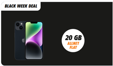 [Top] iPhone 14 für 199,99€ mit Allnet Flat inkl. 20 GB LTE Daten im Telekom Netz für 24,99€/Monat