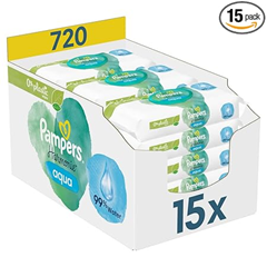 Pampers Harmonie Aqua Feuchttücher 15 x 48 Stück für 17,25€