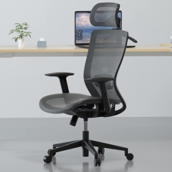 Flexispot OC3B Bürostuhl (bis 100kg, Kopf- & Lordosestütze, verstellbare Sitzhöhe & Armlehnen, 90-120° Neigung) für 114,99€ (VG: 129,99€)