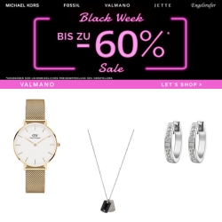 Valmano: Black Week – bis zu 60% Rabatt auf viele ausgewählte Artikel