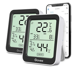 2er Pack Govee Thermometer/Hygrometer (mit App) für 21,27€ (statt 29,99€)