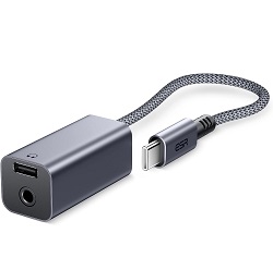 ESR 2-in-1 USB-C Kopfhörer Adapter für 10,41€