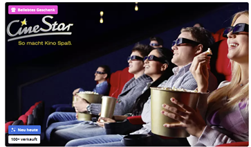 CineStar Kinotickets ab 5,50 pro Ticket