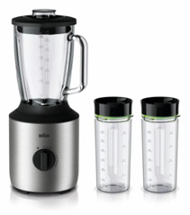 Braun PowerBlend 3 JB 3272 Standmixer Smoothie Maker + 2 Smoothie ToGo Flaschen für 54,90€ (Vergleich: 79,46€)