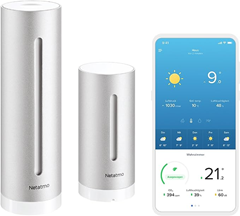 Netatmo Smarte Wetterstation mit Wandhalterung – WLAN, Funk, Innen- und Außensensor für 99,99€ (VG: 135€)