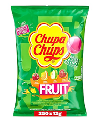 [Prime Spar Abo] Chupa Chups Fruit Nachfüll-Beutel (250 Frucht-Lollis in 4 Geschmacksrichtungen) für 22,39€ (Vergleich: 33,98€)